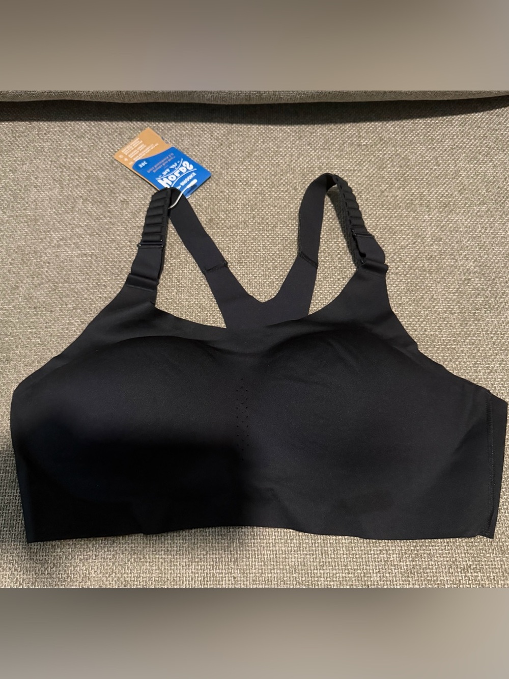 Brooks Black Seamless Racerback Sports Bra